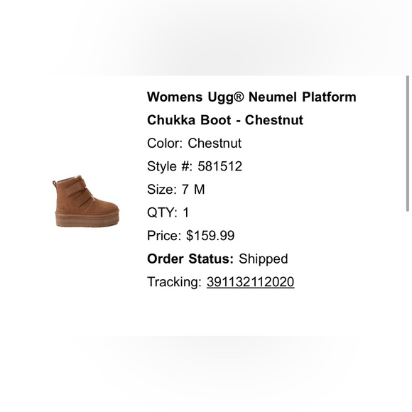 UGG Chestnut Neumel Platform Chukka Boots - Picture 4 of 4